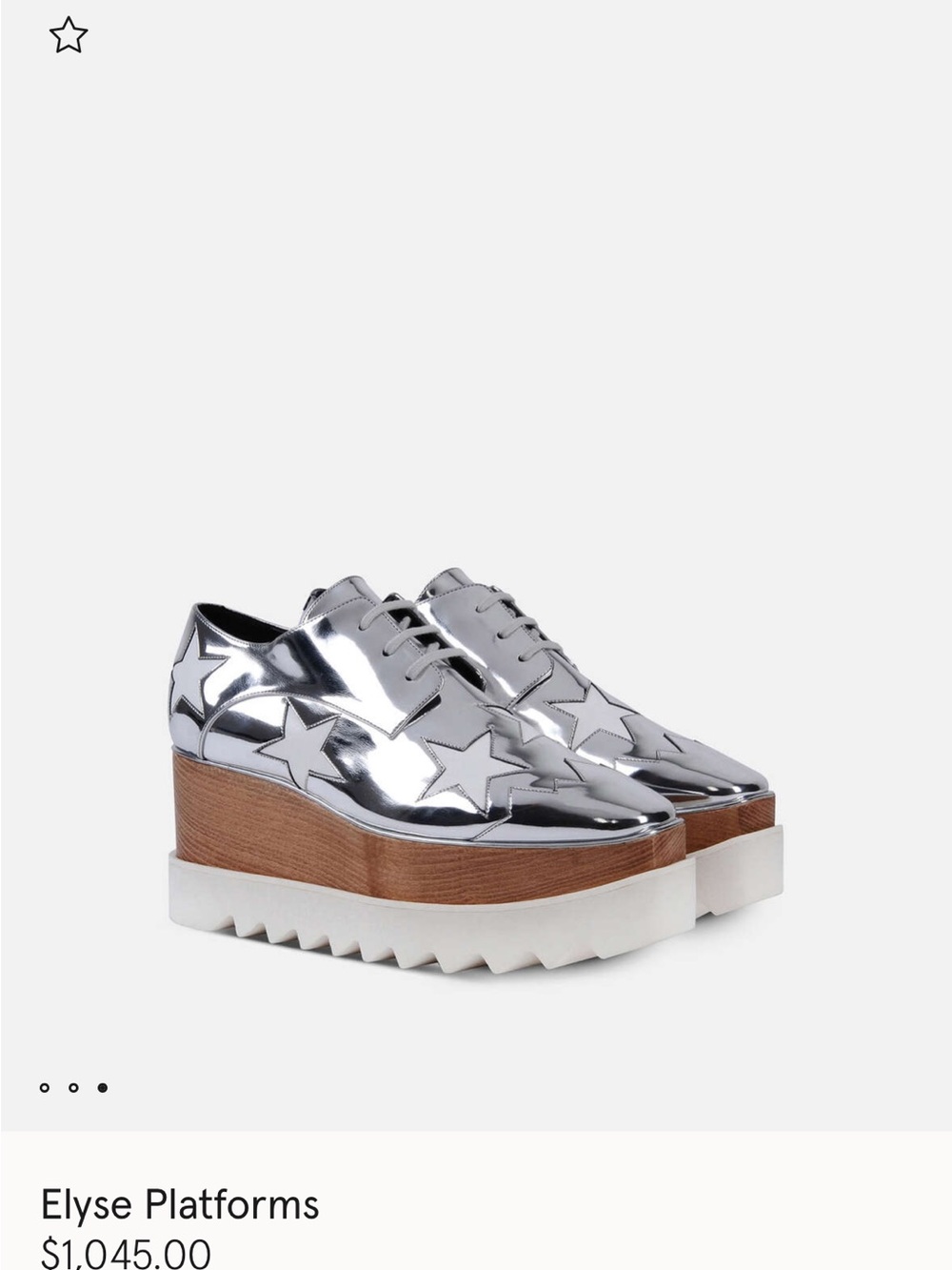 Stella McCartney Elyse Platforms, Size 39